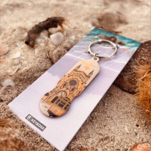 KEYBOSS® Mallorca Schlüsselanhänger Retro Kathedrale Palma