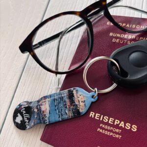 KEYBOSS® Mallorca Schlüsselanhänger Hafen / Kathedrale